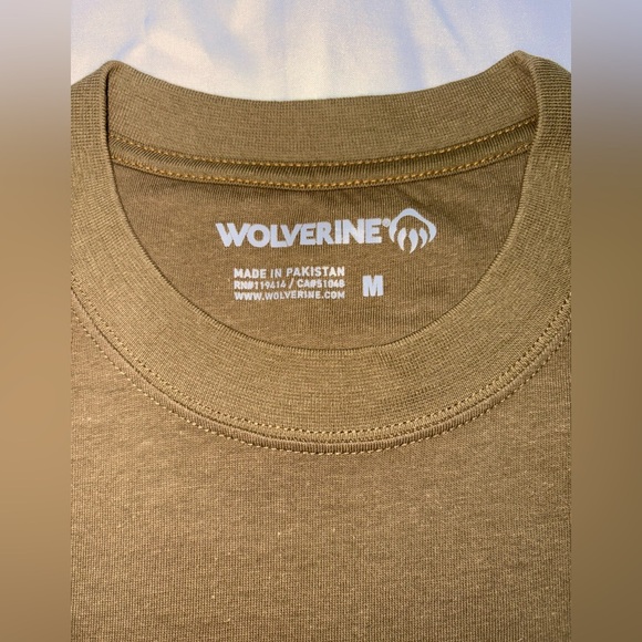 Wolverine NWT Men’s Size M Uniform Green Guardian Pocket Short Sleeve Tee Shirt - Picture 4 of 7